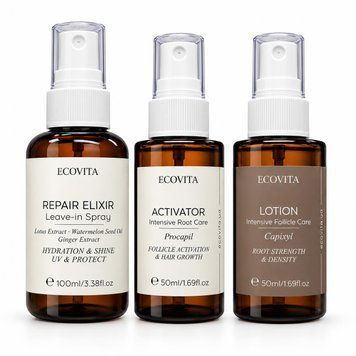 Комплекс №16 Експрес-система зупинення випадіння та густоти волосся ECOVITA ANTI-STRESS & SHINE TRIPLE-BOOST  EV-CH-02-0011 фото