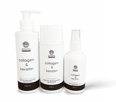 Комплект проти випадіння волосся "Collagen & Keratin" mini 2061 фото