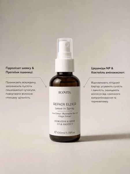Комплекс №1 для збереження довжини, захисту від ламкості та глибокої реконструкції волосся ECOVITA LAB LENGTH DEFENSE SYSTEM  EV-SEA-311111 фото