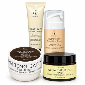 Набір №31 Оксамитової ніжності та сяйва шкіри обличчя та тіла ECOVITA Velvet Glow & Nourish Ritual EV-NF-04-002 фото