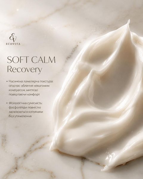 Відновлювальна крем-маска для обиччя ECOVITA SOFT CALM Recovery EV-CB-100-5115 фото