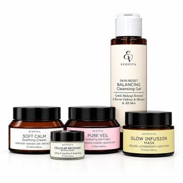 Комплекс №42 &laquo;Досконале сяйво та відновлення шкіри обличчя&raquo; ECOVITA Perfect Glow & Skin Restore Ritual EV-005-014 фото