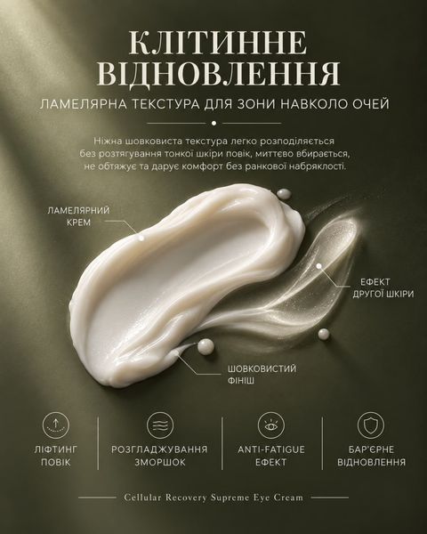 Інтелектуальний крем під очи для ліфтингу та клітинного відновлення CELLULAR RECOVERY Eye Reset Cream EV-CF-15-6215 фото