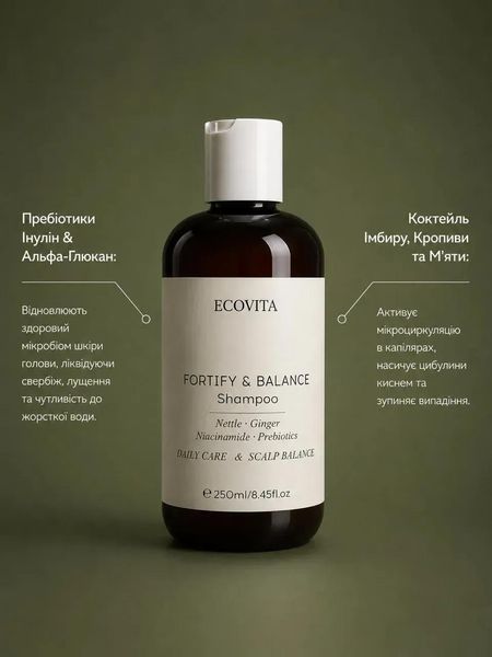 Комплекс №9 проти випадіння, підтримки росту та зміцнення волосся ECOVITA FOLLICLE RENEWAL SYSTEM  EV-SEA-31111 фото