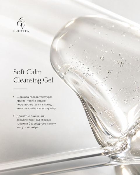 Антиоксидантний гель для вмивання Ecovita Soft Calm Antioxidant Cleansing Gel EV-GB-200-6616 фото