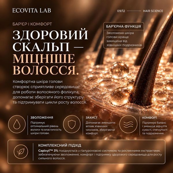 Комплекс інтенсивних пептидних лосьйонів для регенерації та густоти волосся ECOVITA Intensive Follicle Care EV-SP-AK5011193 фото