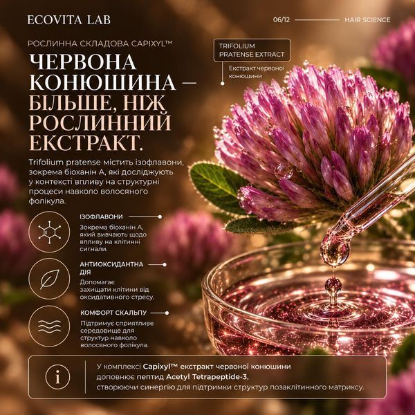 Комплекс інтенсивних пептидних лосьйонів для регенерації та густоти волосся ECOVITA Intensive Follicle Care EV-SP-AK5011193 фото